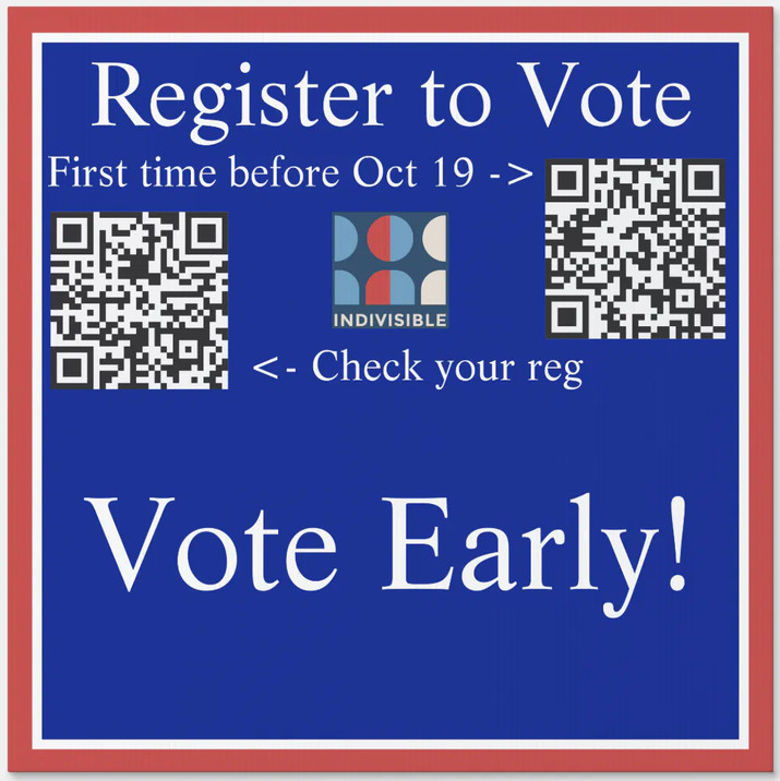 This image has an empty alt attribute; its file name is vote-early-yard-sign.jpg